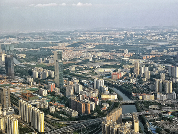 俯瞰广州城