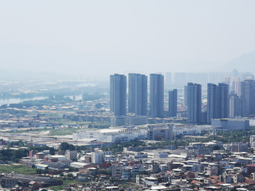 俯瞰漳州城市建筑