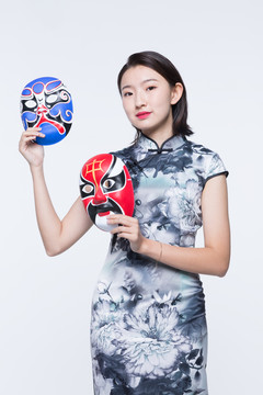 戲劇臉譜高清藝術(shù)攝影圖