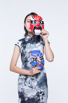 戲劇臉譜高清藝術(shù)攝影圖
