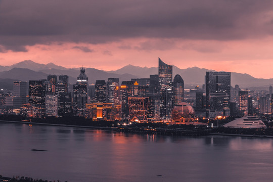 杭州钱江新城钱江世纪城夜景