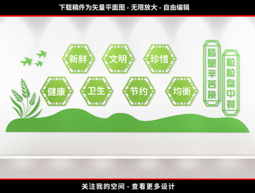 食堂文化墻