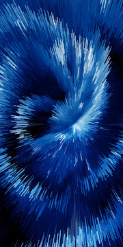 现代蓝色立体抽象装饰画