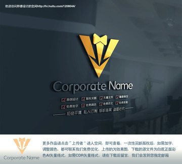 V字母創(chuàng)意標(biāo)志