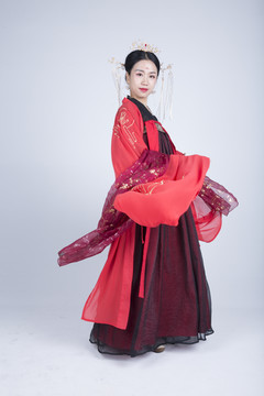 古風漢服美女高清攝影圖
