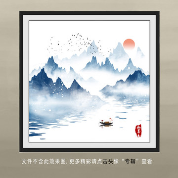 禅意水墨挂画