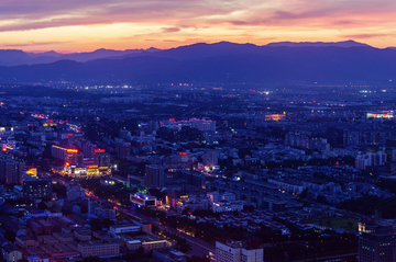 北京夜景俯瞰