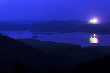 密云水库夜景