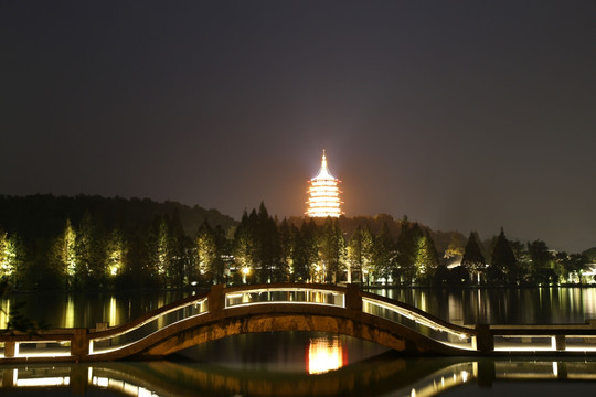 杭州西湖夜景