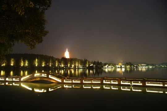 杭州西湖夜景