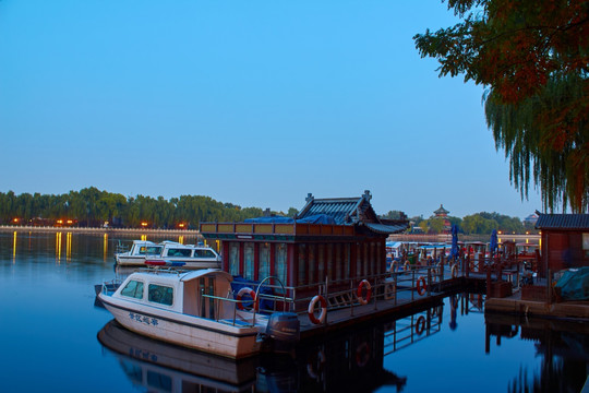 北京什刹海夜景