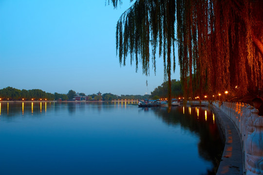 北京什刹海夜景