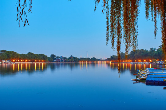 北京什刹海夜景