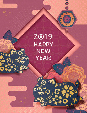 2019豬年海報(bào)