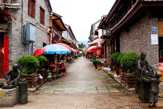 大理巍山古城街景