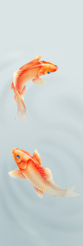 鯉魚條屏圖三