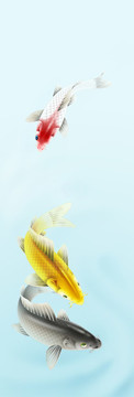 鯉魚條屏圖四
