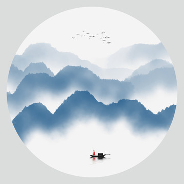 新中式水墨畫