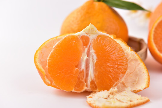 丑橘橘瓣切开的丑橘