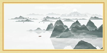 中國(guó)水墨裝飾畫(huà)