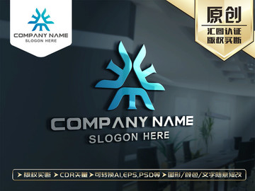 W字母M字母LOGO