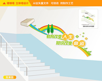 樓道校園文化墻