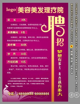美容美發(fā)招聘