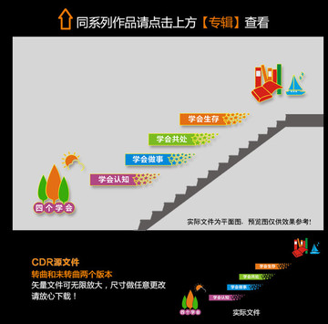 學(xué)校四個學(xué)會樓道文化墻