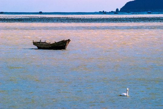 海邊的小船