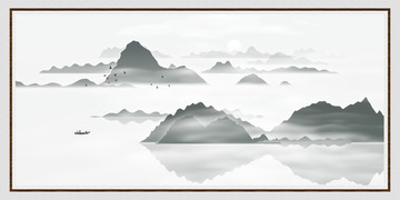 水墨簡(jiǎn)約裝飾畫(huà)