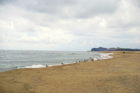 韩国襄阳洛山海水浴场