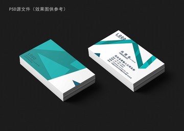 藍(lán)色色塊名片
