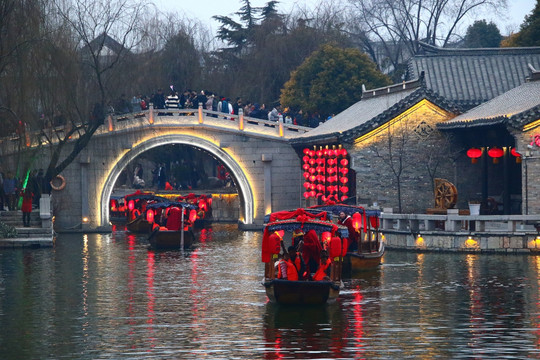 山东枣庄台儿庄古城大运河