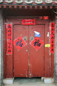 北京民居大门