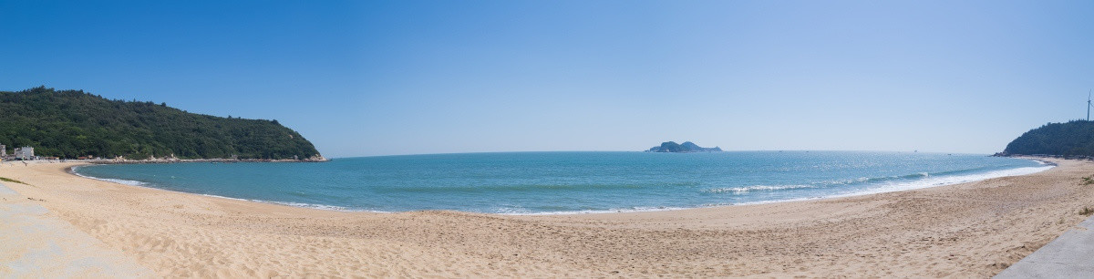 福建东山岛海滩全景图