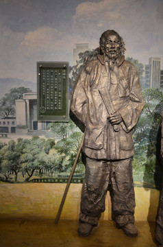 吴棹仙雕像