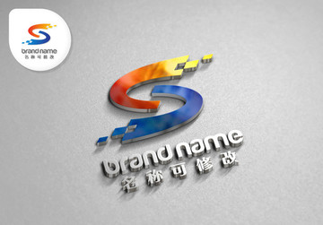 科技S字母logo