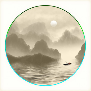 客廳水墨畫(huà)