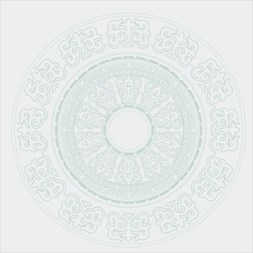 蒙古園盤花邊