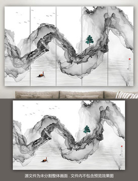 抽象山水風(fēng)景畫