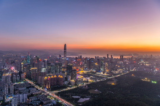 深圳全景夜景