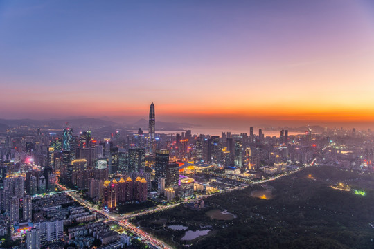 深圳全景夜景