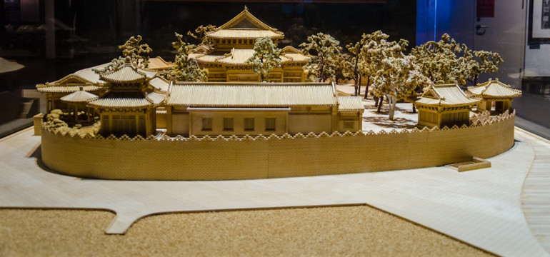 中国古代园林建筑模型