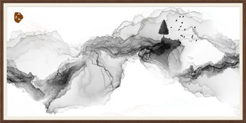 玄關(guān)山水畫