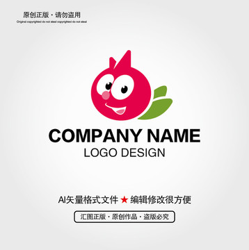 卡通水果LOGO