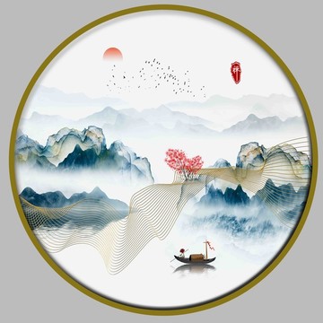 玄关山水画