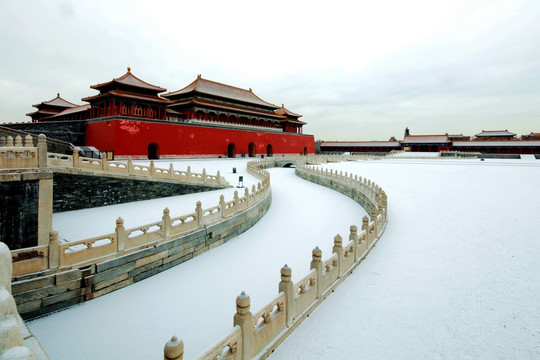 紫禁城故宫雪景