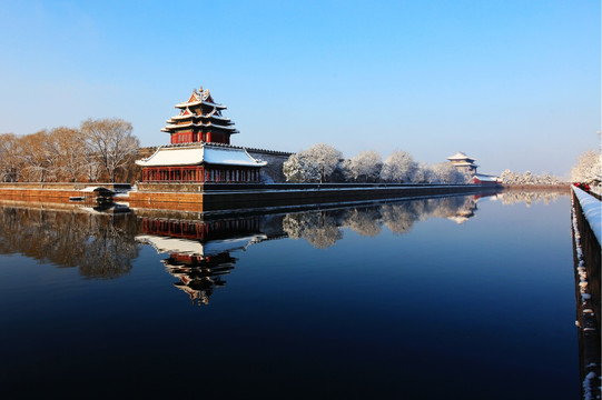 紫禁城故宫雪景