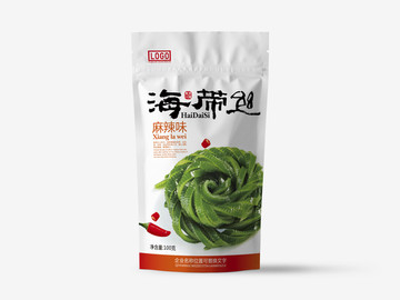 海帶絲香辣味包裝設計