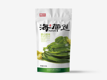 海帶絲山椒味包裝設計